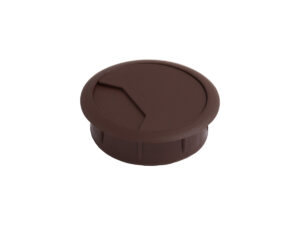 Пропуск кабельный пластик D60мм орех темный 13379