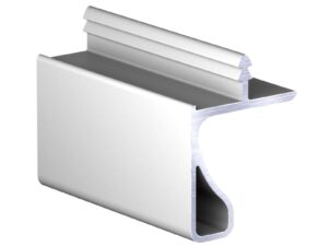 Профиль врезной в верхнюю базу серебро анод. 1 метр АВД-4461 1615 (кратно 2метр)