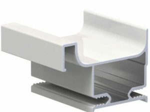 Профиль вертикальный боковой, белый мат. 9016, АВД-4463 1 метр 1330 ( кратно 3 метрам)