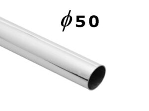 Труба d50 L-3000 (2,85кг/1,0мм), хром AKS 22105