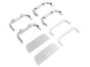 Комплект белый, соедин. и торц. заглушек П-обра. проф.  Gola FIRMAX(8частей)пластик, FRM9201.01.W