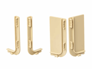 Комплект золото торц. загл.(открытых и сплошных) Г-образ. профиля Gola FIRMAX(4 части), FRM9200.06.G