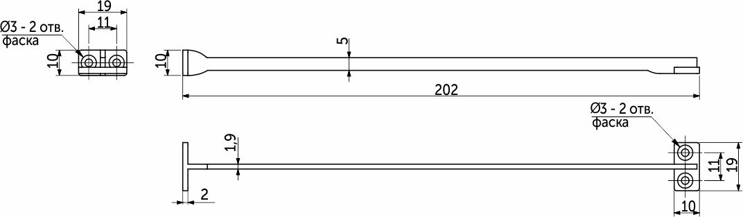 Ограничитель угла открывания фасада гибкий белый PL 109383