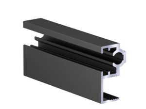 SLIM Профиль горизонт. верх АВД-3766 черный матовый Ral 9005 1 метр 1379