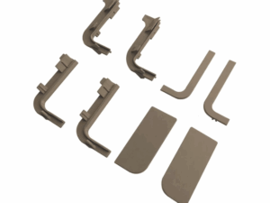 Комплект шампань, соедин. и торц. заглушек Г-обра. проф.  Gola FIRMAX(8частей)пластик, FRM9200.1.CH