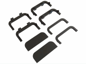 Комплект черный, соедин. и торц. заглушек П-обра. проф.  Gola FIRMAX(8частей)пластик, FRM9201.01.B