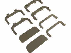 Комплект шампань, соедин. и торц. заглушек П-обра. проф.  Gola FIRMAX(8частей)пластик, FRM9201.01.CH