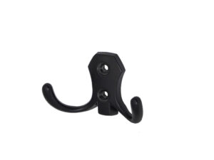 Крючок меб. двухрожковый мет. WP89 черный матовый 113574