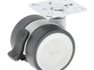 Колесо мебельное CIRCO, d-50мм, серое, со стопором KM-CIRCO-50MM-ZH-19 26202