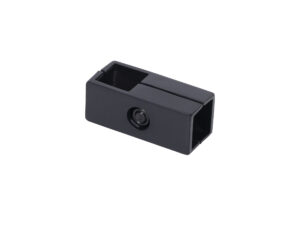 Соединитель 2-х труб для квадр. трубы 25*25 QUADRO, черный AKS 112451