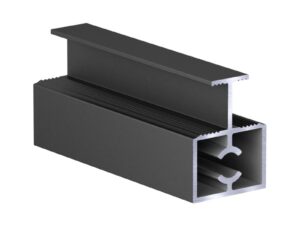 SLIM Разделительный профиль под винт АВД-3756 черный мат. Ral 9005 1 метр. 1567