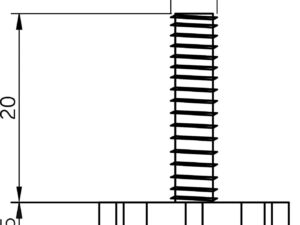 Регулятор уровня М6 черный (уп/250шт) AKS 111800 ( для муфты 106466)