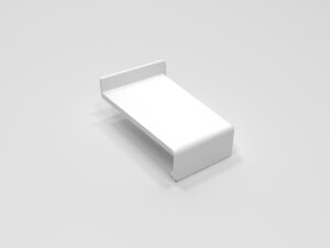 Накладка декор. ABS L №1 (белый) 0814