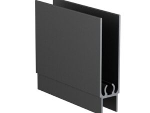 Профиль горизонтальный верх АВД-0607 черный глянец Ral 9005 1 метр 1393