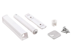 Механизм push-to-open наконечник магнитный накладной/врезной белый AKS усиленный 72255