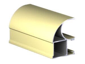 Профиль вертикальный асимметричный АВД-0575 золото анод 5,4 метра 1588