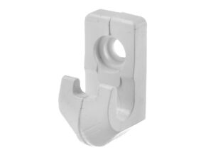 Клипса сетчатой полки, белая 6168