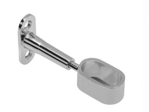 Держатель для овальной трубы дистанционный регулируемый замыкающий 00006331