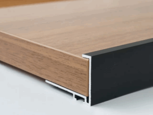 Профиль торцевой для фасадов 18 мм, серия MONA, L=3000 мм, алюминий, черный PRO4403.16