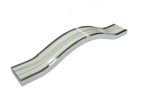 Ручка  Скоба Metax 160 мм Malta (хром/белый волна)  133101