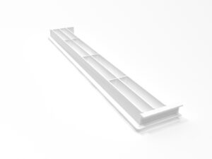 Вентиляционная решётка для цоколя белая 77351