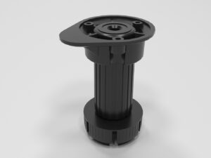 Опора кухонная Н-150 с упором (Ч) 0047