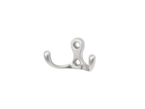Крючок меб. двухрожковый мет. WP19 хром матовый 69402