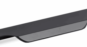 Ручка торцевая EVA 10406 / 128мм (L=147мм) черный матовый BLA 3555