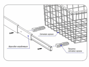 Корзина сотовая 585х485х120, белая 14188