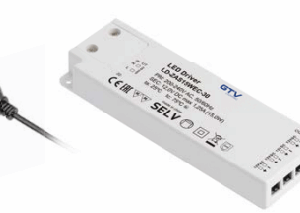 Блок питания для светодиодов SLIM EASY CLICK 220/12V 60W IP20, с mini amp и проводом 1,5м 18586