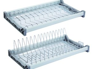 Посудосушитель двухуровневый EVA Light Side, в базу 700мм, 2 рамки, 2 поддона, нерж.сталь 4238