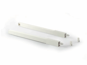 Рейлинги Firmax длина 400 мм, квадратные верхние для ящика Newline, белые FRM0942.07/RL