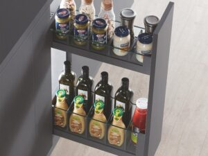 Бутылочница DTC PURE-PRO HQ KB=150мм, глубина 450мм, 40кг, серая (HQ450A150Z01,E30) 21919