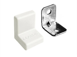 Уголок крепежный 20x20 мм толщ.1,2мм с крышкой, белый 10-436P 0306155