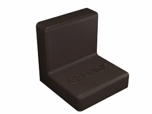 Уголок крепежный 20x20 мм толщ.1,2мм с крышкой, венге