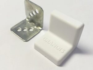 Уголок крепежный 25x25 мм толщ.1,2мм с крышкой, белый 10-419P  0306283