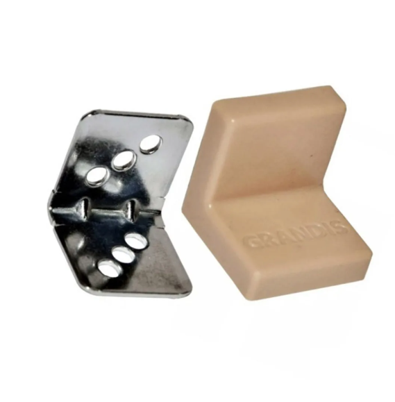 Уголок крепежный 25x25 мм толщ.1,2мм с крышкой, груша 10-419P 0306296