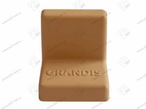 Уголок крепежный 25x25 мм толщ.1,2мм с крышкой, ольха 10-419P 0306287