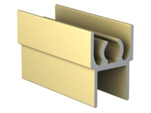 Профиль горизонтальный верх АВД-0607 золото анод 1 метр 1592