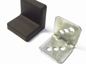 Уголок ,25х25х25, метал. с декор.накладкой Антрацит 30425