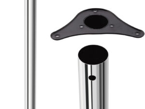 Опора/корп/КДМ/60х710/ МАТ. хром/с усами 22765