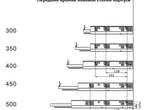 Направ. скр. типа Unihopper Magic Box, 300мм (комплект)  с довод. с 3D фикс. 10412/ 104121