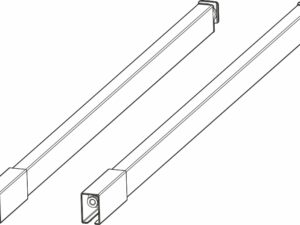 Комплект рейлингов 350мм DTC Dragon Box белый (M0104S350,E01) 0015499