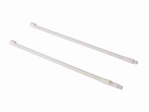 Рейлинги Firmax длина 450 мм, круглые верхние для ящика Newline, белые FRM0946.07/RL