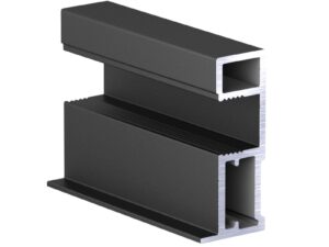 SLIM Ручка асимметричная АВД-0533 черный мат. Ral 9005 L 5400 1381