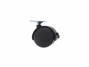 Опора колесная с площадкой (D50мм) со стопором 00001720