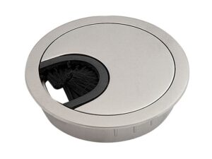 Заглушка кабель-канала металлическая D-60 мм алюминий 00003655