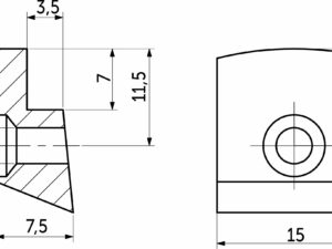 Стеклозажим пластик. белый (1уп.=1тыс.шт) РП 13053