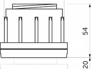 Заглушка на трубу d50, черный AKS 42346