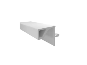 Профиль врезной для верхних баз, для ДСП-16/18мм, L=3000мм, белый, FRM9220.W